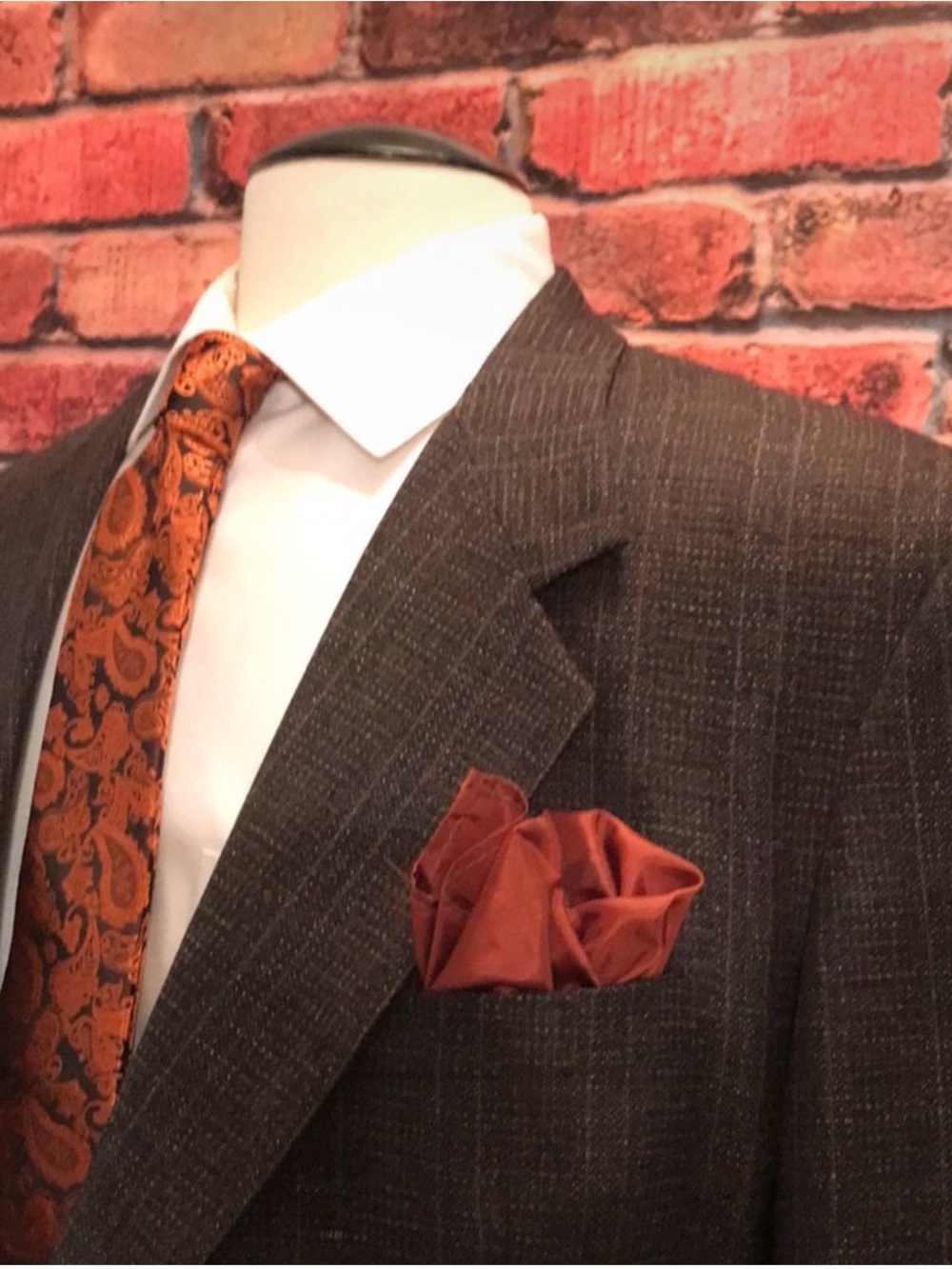 Vintage Louis Roth 46S Sport Coat Brown Blue Wool Blazer Tapered Fit Exc Cond! - Picture 7 of 13